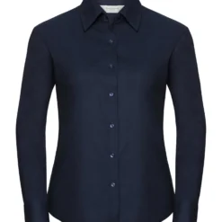 Russell Collection Ladies' Long Sleeve Tailored Oxford Shirt -Sol's Clothing Store ef523e2314661bc176eb4e8e9080f4feb44956cd9840ed2eb285429c820d587e