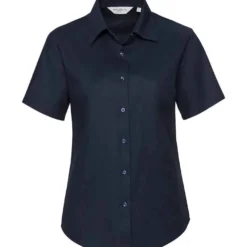 Russell Collection Ladies' Short Sleeve Tailored Oxford Shirt -Sol's Clothing Store f06912c8f23ca1cfc19a06c277872f80414336779670c1e42ed60e65de2e0122