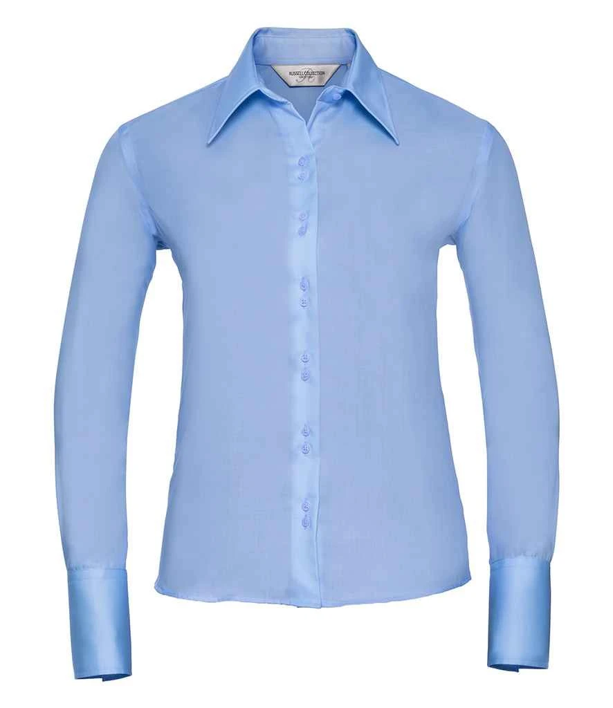 Russell Collection Ladies' Long Sleeve Ultimate Non-Iron Shirt 5 Russell Collection Ladies' Long Sleeve Ultimate Non-Iron Shirt - Image 5