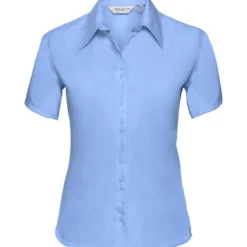 Russell Collection Ladies' Short Sleeve Tailored Ultimate Non-Iron Shirt -Sol's Clothing Store f8ab21b47e0beeddb41756c40ad57172bfede6b465f87cec44443a3f4b26b64b