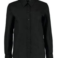 Kustom Kit Tailored Fit Long Sleeve Workwear Oxford Shirt